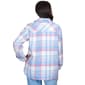 Womens Alfred Dunner Swiss Chalet Pastel Plaid Shacket - image 3