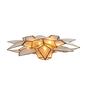 Kurt Adler UL 10-Light Gold Tin Double Point Capiz Star Treetop - image 6