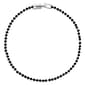 Athra 7in. Silver Plated & Black Crystal Tennis Bracelet - image 1
