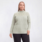 Plus Size Napa Valley Long Sleeve Lurex Pearl Mock Neck Sweater - image 2
