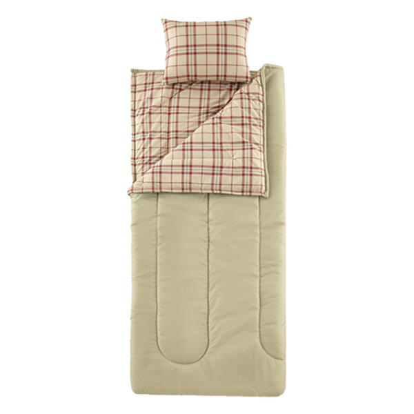 Micro Flannel&#40;R&#41; Sleepover Solutions&#40;tm&#41; Carlton Plaid Sleeping Bag - image 