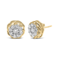 Haus of Brilliance 1/2ctw. Diamond Cluster Stud Earrings - image 2