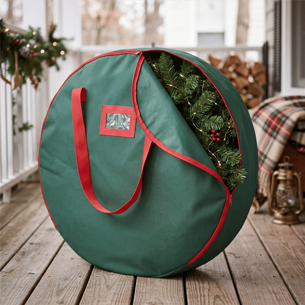 Puleo International 24in. Christmas Artificial Wreath Storage Bag