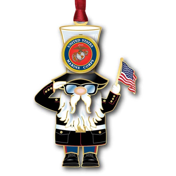 Beacon Design US Marine Corps Gnome Ornament - image 