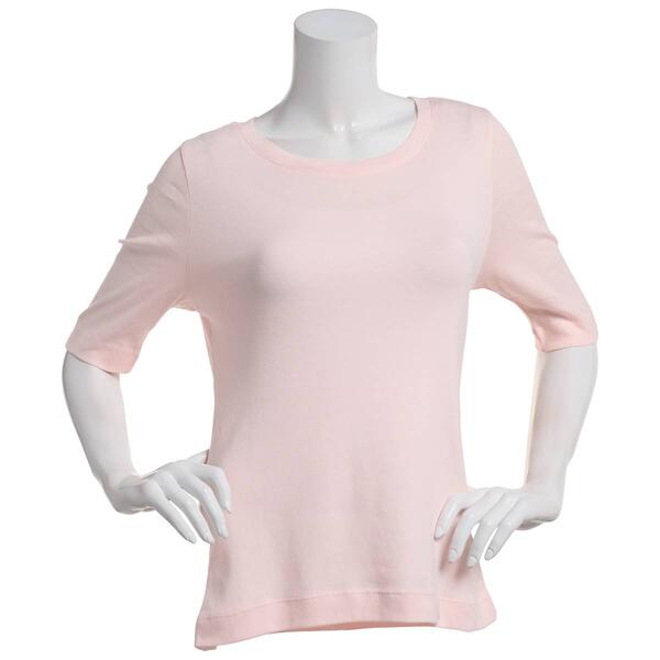 Petite Architect&#40;R&#41; Elbow Sleeve Round Neck Tee - image 