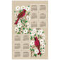 Kay Dee 2027 Dogwood Cardinal Calendar Towel - image 1