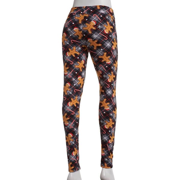 Plus Size Runway Ready Gingerbread Men & Candy Cane Legging