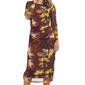 Womens Kathy Ireland Long Sleeve Mesh Ruched Midi Dress - image 3
