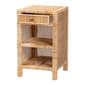 Baxton Studio Bella Brown Mahogany Wood 1-Drawer Nightstand - image 3