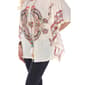 Womens White Mark Bird Print Poncho - image 3