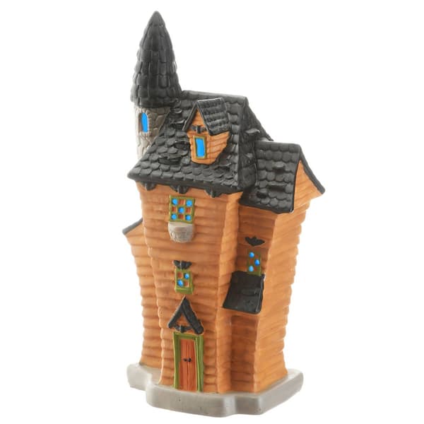 National Tree 12in. LED Haunted House with Tower - image 
