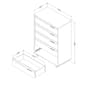 South Shore Fynn Fall Oak 5-Drawer Chest - image 6