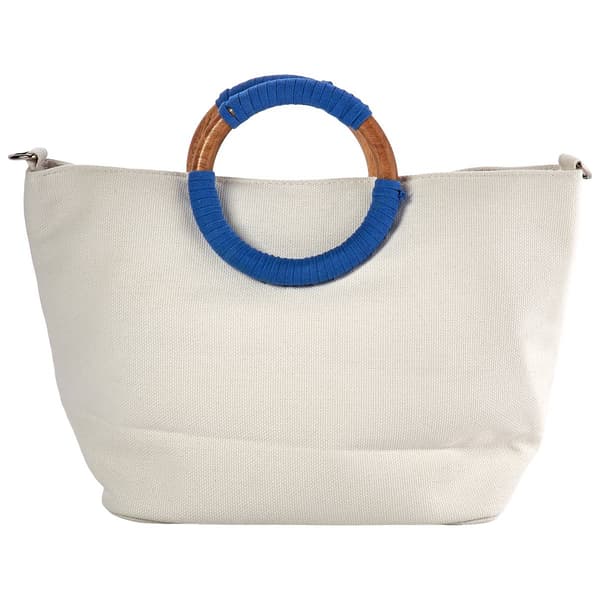 SOL and MER Crossed Stripe Tote With Lobsters