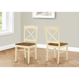 Monarch Specialties Transitional Wood Dining Chair-Set Of 2