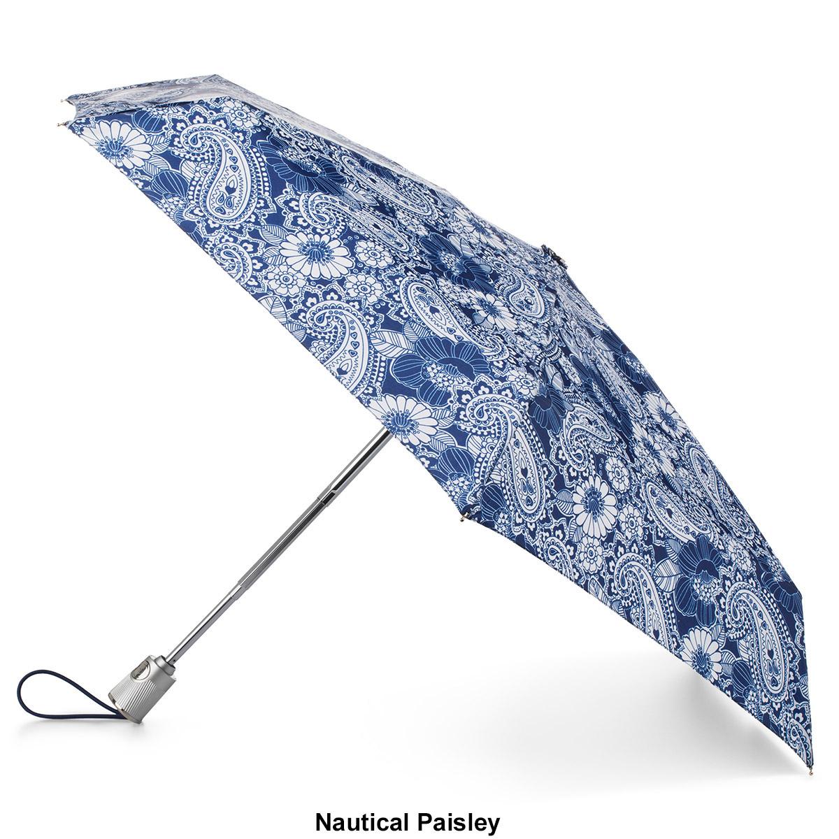 Totes 4-Section Auto Open/Close Technology Umbrella