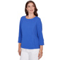 Womens Ruby Rd. Must Haves I 3/4 Sleeve Textured Blouse - image 3