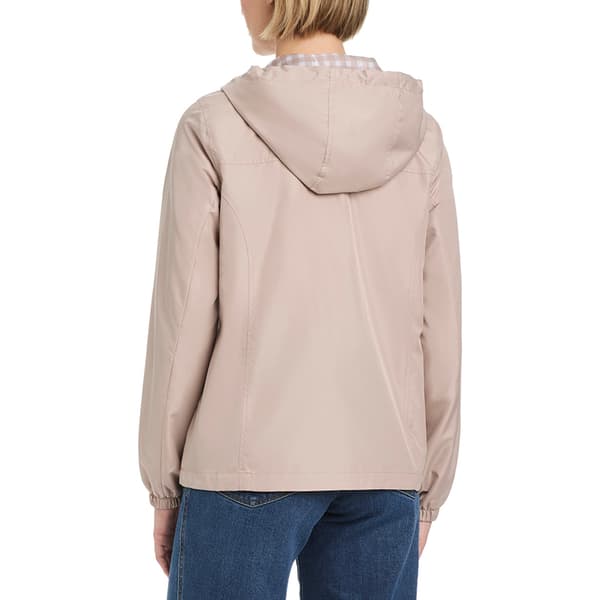 Plus Size d.e.t.a.i.l.s Windbreaker with Gingham Lining