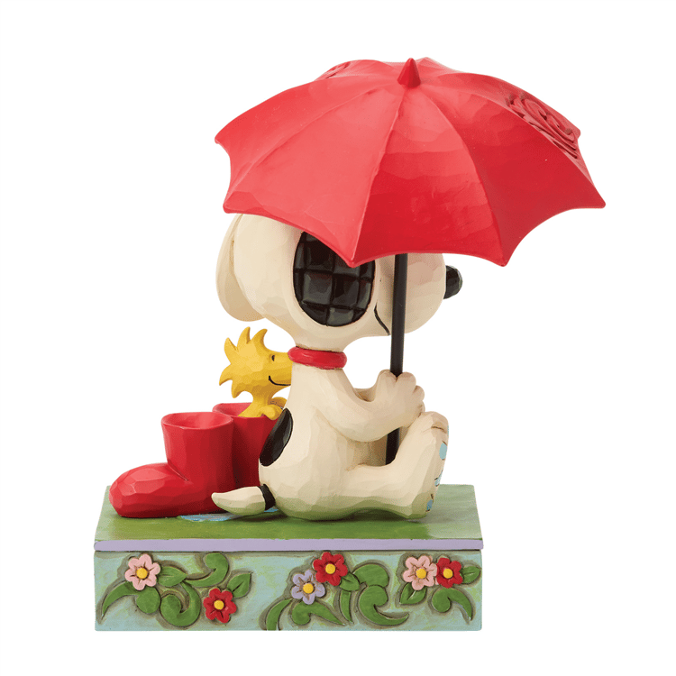 Jim Shore Peanuts Snoopy Holding Umbrella Figurine