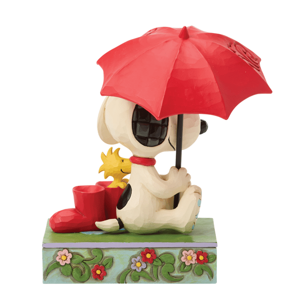 Jim Shore Peanuts Snoopy Holding Umbrella Figurine