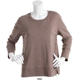Womens Preswick &amp; Moore® 3/4 Sleeve Slub Knit Tee