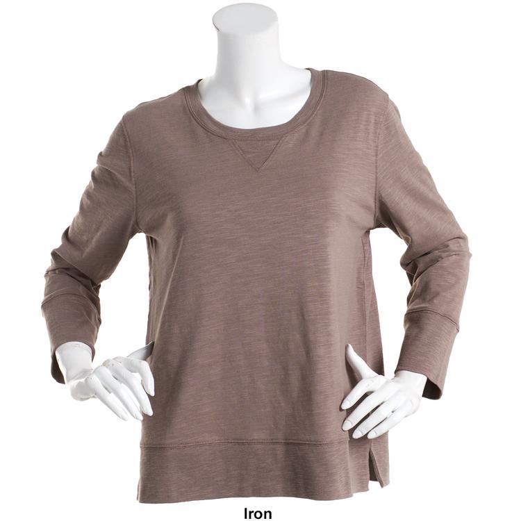 Womens Preswick &amp; Moore® 3/4 Sleeve Slub Knit Tee
