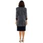 Womens R&M Richards Metallic Knit Jacket Dress - image 3