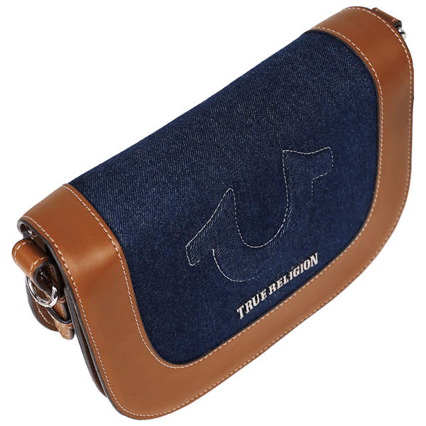 True Religion Denim Raised Horseshoe Crossbody Flap