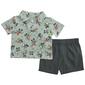 Baby Boy &#40;12-18M&#41; Disney Mickey Polo & Solid Shorts Set - image 1