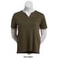 Womens Hasting & Smith Short Sleeve Solid Henley Tee - image 8