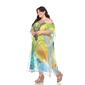 Plus Size White Mark Peacock Caftan Shift Dress - image 3