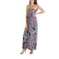 Womens 24/7 Comfort Apparel Botanical Paisley Strapless Dress - image 2