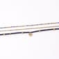 Ashley Shiny Gold-Tone 3pc. Chain & Black Cord Flower Bead Anklet - image 1
