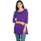 Womens 24/7 Comfort Apparel Ruched Sleeve Tunic - image 4
