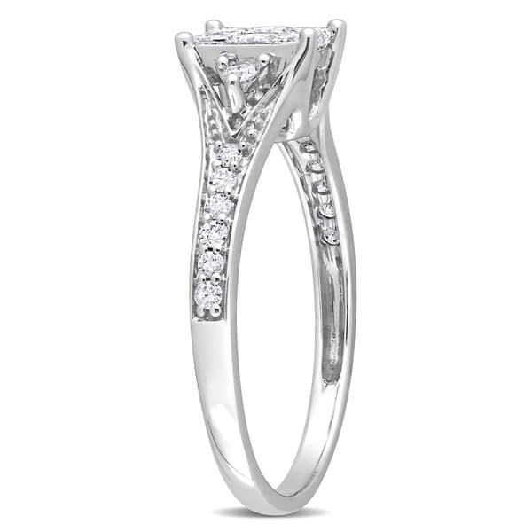 Diamond Classics™ 14kt. White Gold 1/2ctw. Diamond Princess Ring