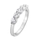 Nova Star® White Gold 5 Stone Lab Grown Diamond Anniversary Ring - image 2