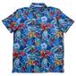 Mens Chaps Performance Short Sleeve Polo - Majestic Blue - image 1