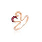 Le Vian(R) Passion Ruby(R)/Diamond/Rose Gold Open-Heart Ring - image 1