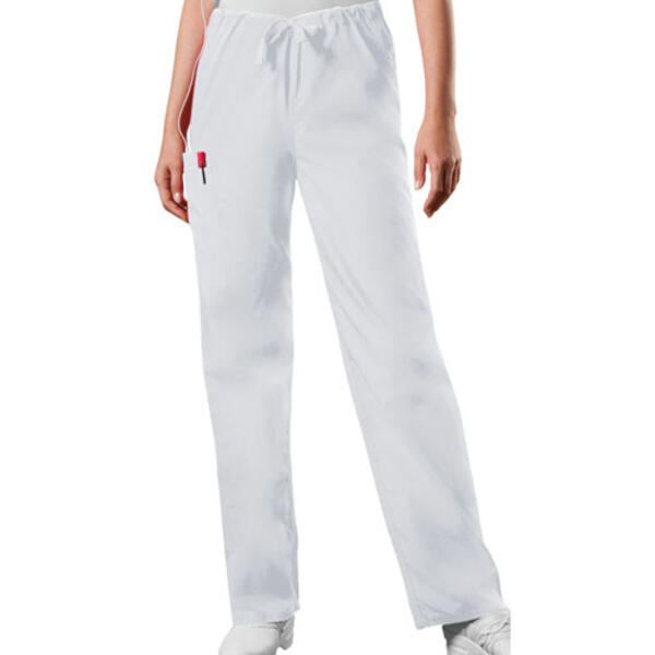 Unisex Plus Cherokee Drawstring Pants - White - image 