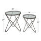 9th & Pike&#174; Round Industrial Metal Accent Table - Set Of 2 - image 6