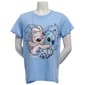 Junior Plus Freeze Stitch & Angel in a Heart Graphic Tee - image 2