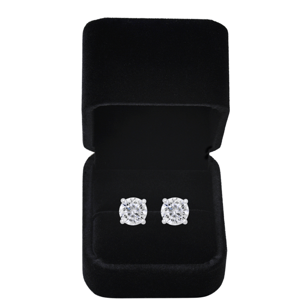 Saffron 2ctw. Moissanite Stud Earring with GRA Certification Card