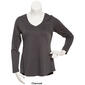 Juniors Plus Aveto Long Sleeve V-Neck Tee - image 6