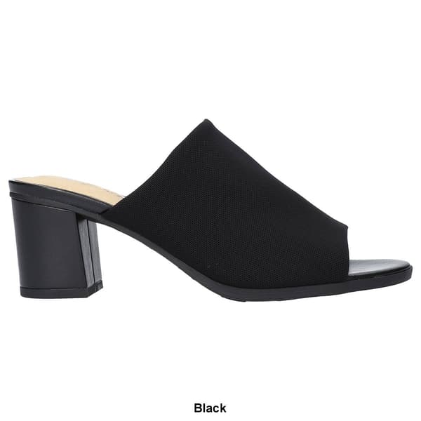 Womens Easy Street Carmella Heeled Mules