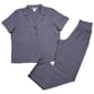 Womens Danskin Short Sleeve Solid Notch Collar Pajamas Set - image 1