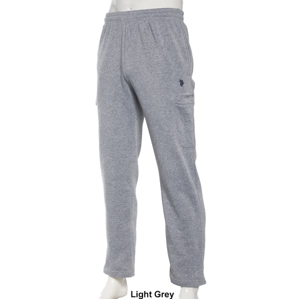 U.S. POLO ASSN. - FLEECE TROUSERS 115 66331 52088 188 Granatowy