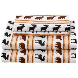 Ashley Cooper(tm) Moose & Bear Flannel Sheet Set