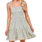 Juniors No Comment Floral Smocked Bodice Tier Sundress Dress - image 3