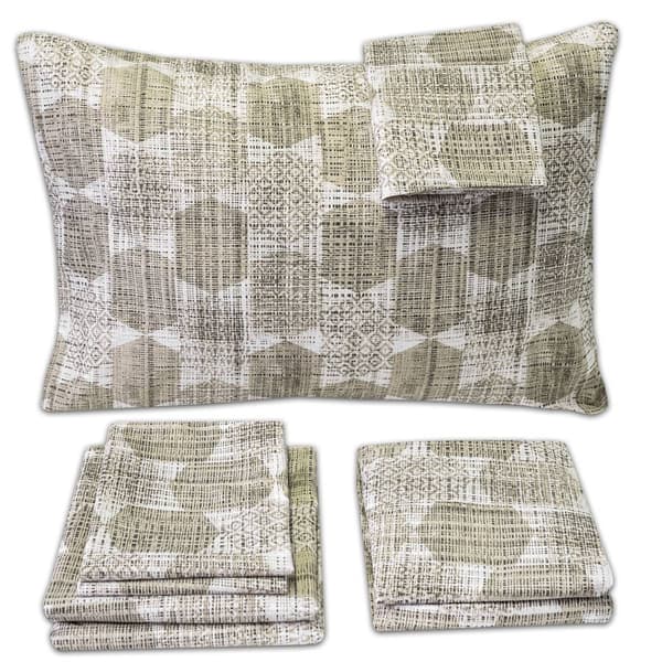 Sweet Home Collection 6pc. Monaco Geometric Microfiber Sheet Set
