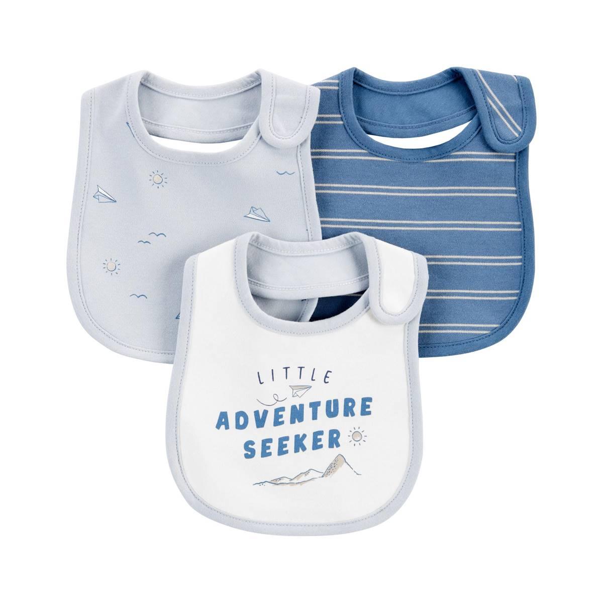 Baby Boy Carter’s® 3pk. Adventure Awaits Hook & Loop Bibs