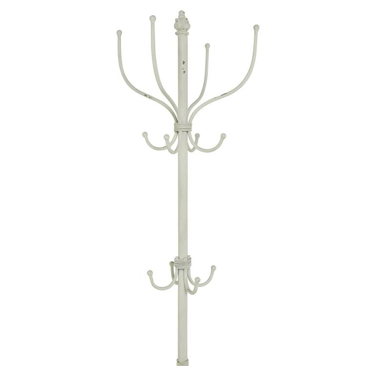 9th & Pike® Farmhouse White Metal Coat Rack